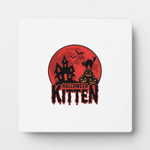 Halloween Kitten Geheime Huis Kat Grafisch_1 Fotoplaat