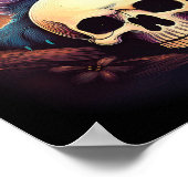 Halloween Kitten Horror Skull Poster (Hoek)