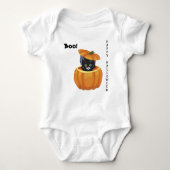 Halloween Kitten in Pumpkin Romper (Voorkant)