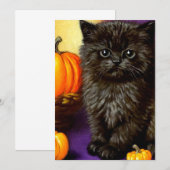 Halloween kitten Kaart (Voorkant / Achterkant)