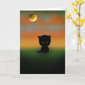 Halloween Kitten Kaart van Molly Harrison (Gele Bloem)