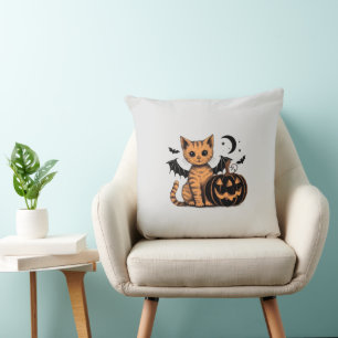 Halloween Kitten Kussen