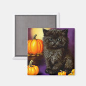 Halloween kitten Magneet (Voorkant / Achterkant)
