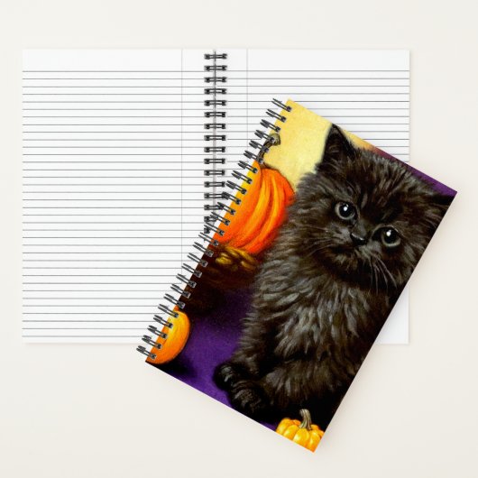 Halloween kitten Notitieboek (Binnen)