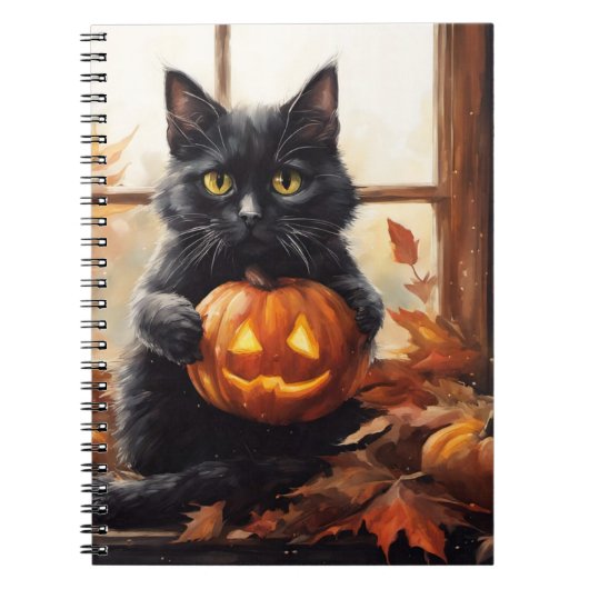 Halloween Kitten Notitieboek (Voorkant)