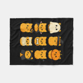 Halloween Kitten Nuggets Food Pun Cat Lover Fleece Deken (Voorkant (Horizontaal))