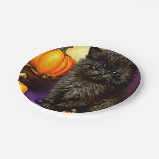  Halloween kitten Papieren Bordje (Gekanteld)