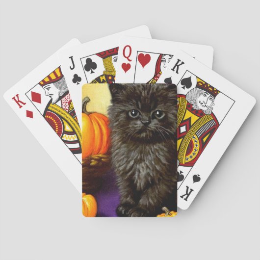  Halloween kitten Pokerkaarten (Achterkant)