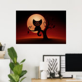 Halloween Kitten Poster (Thuiskantoor)