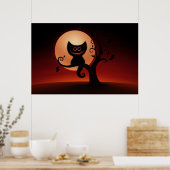Halloween Kitten Poster (Keuken)