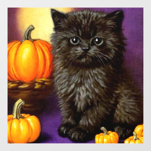  Halloween kitten Raamsticker (Vel)