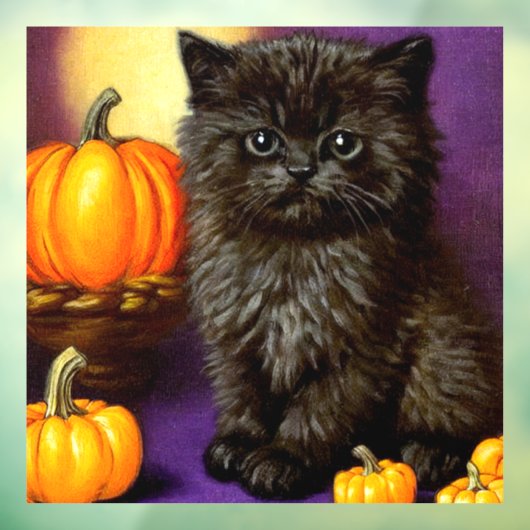  Halloween kitten Raamsticker (Vel 3)