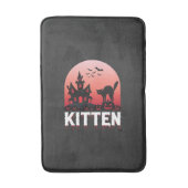 Halloween Kitten Spokenhuis Kat Ontwerp_1 Badmat (Voorkant Verticaal)