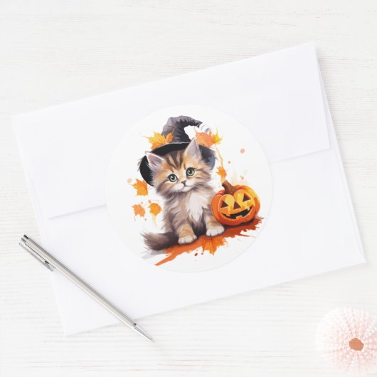 Halloween Kitten Stickers (Envelop)