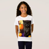Halloween kitten T-shirt (Voorkant volledig)