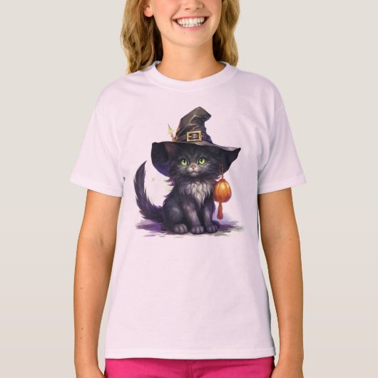 Halloween Kitten T-shirt (Voorkant)