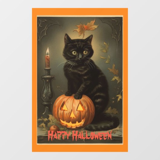  Halloween Kitten venster Cling Raamsticker (Vel)