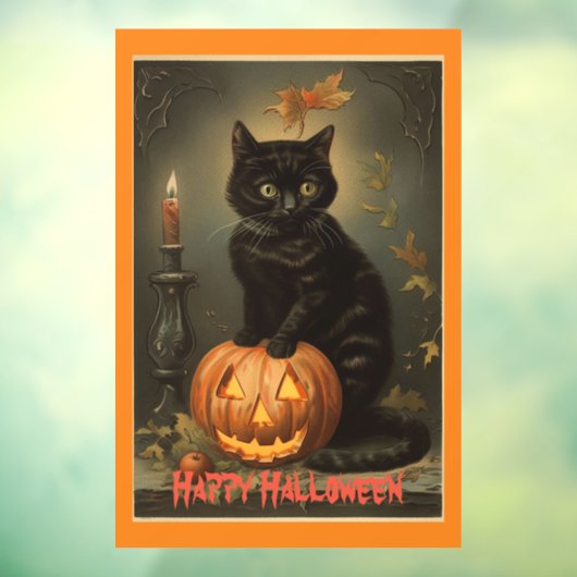 Halloween Kitten venster Cling Raamsticker (Vel 3)