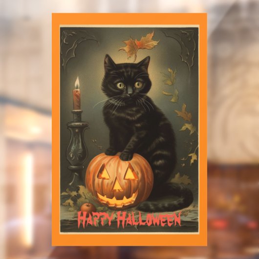  Halloween Kitten venster Cling Raamsticker (Vel 2)