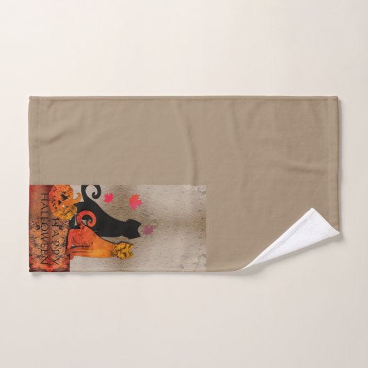 Halloween Kitty Cat Bad Handdoek (Handdoek)