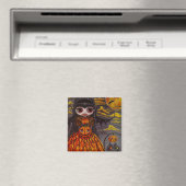 Halloween Kitty Cat Fairy Magneet (Insitu (Vaatwasser))