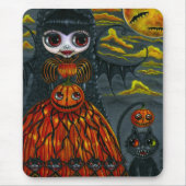 Halloween Kitty Cat Fairy Mousepad Muismat (Voorkant)
