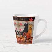 Halloween Kitty Cat Latte Mok (Rechts)