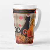Halloween Kitty Cat Latte Mok (Rechterhoek)