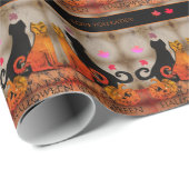 Halloween Kitty Cats Cadeaupapier (Rol Hoek)