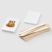 Halloween Kitty inside a pumpkin Classic T-Shirt Handwaaier (Niet-gemonteerd)