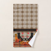 Halloween Kitty Kat Handdoek (Handdoek)