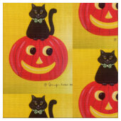 Halloween Kitty Kitty Stof (Close Up)