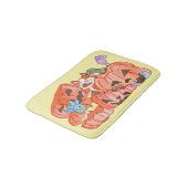 Halloween Kitty & SMashed Pumpkins Badmat (Gekanteld)