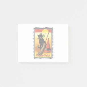 Halloween Kitty Zittende Heksenhoed Post-it® Notes