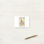 Halloween Kitty Zittende Heksenhoed Post-it® Notes (Op bureau)
