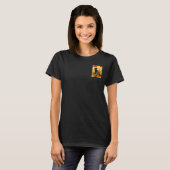 Halloween Kitty Zittende Heksenhoed T-shirt (Voorkant volledig)