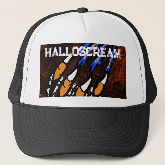 HALLOWEEN KLAUWEN TRUCKER PET (Voorkant)