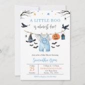 Halloween Kleding Little Boo Baby shower Kaart (Voorkant)