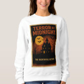 Halloween kleding retro Terror bij Midnight Poster Trui (Voorkant)