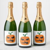 Halloween Kleding Sparkling Wijnetiket (Flessen)