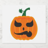 Halloween Kleding Sparkling Wijnetiket (Enkel label)