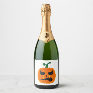 Halloween Kleding Sparkling Wijnetiket