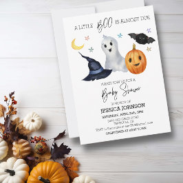 Halloween Kleine Boe Waterverf Baby Shower Kaart