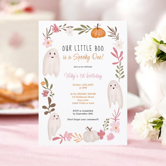 Halloween kleine boo Geesten Schattige kinder 1e v Kaart