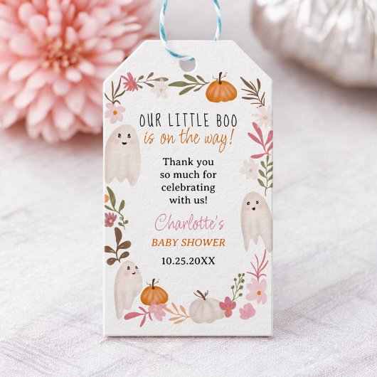 Halloween kleine boo Ghosts Schattig baby shower Cadeaulabel