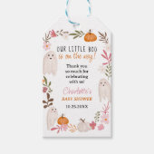 Halloween kleine boo Ghosts Schattig baby shower Cadeaulabel (Voorkant)