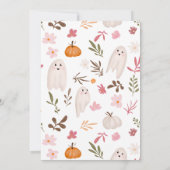 Halloween kleine boo Ghosts Schattig baby shower Kaart (Achterkant)