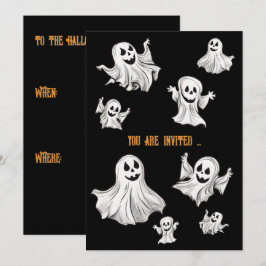 Halloween: Kleine Geister -  Kaart