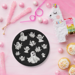 Halloween: Kleine Geister -  Papieren Bordje