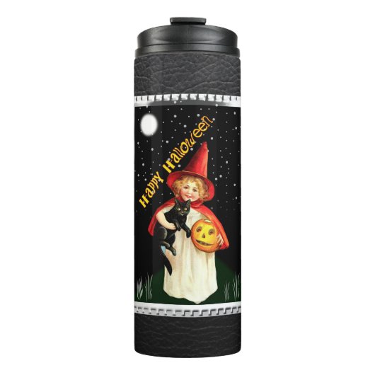 Halloween Kleine Heks   Thermosbeker (Voorkant)